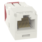CJ5E88TGIW - Conector Jack RJ45 / Mini-Com TG / Cat 5e / 8P8C / Sin herramienta de impacto / -10°C a 65°C / Blanco mate