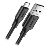 60136 - Cable USB-A a Micro USB / 1 Metro (3.28 Pies) / Carga Rápida QC 3.0/2.0 18W / Transferencia 480Mbps / 5,000 Flexiones / ABS y PVC