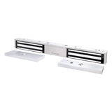 E941DA600PQ - Chapa Magnética Doble 600 Lbs por Lado /  Led de Estado /  Libre de Magnetismo Residual / Sensor de Adherencia / UL