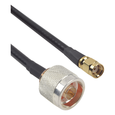 SN-240-SMAI-60 - Cable LMR-240 de 60 cm con conectores N Macho y SMA Macho Inverso.