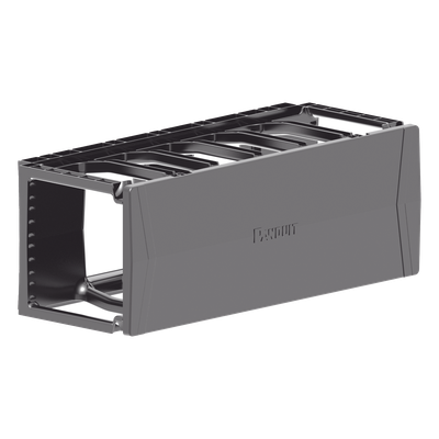 PR2HF4 - Organizador de Cables Horizontal / Para Rack 19in / 2UR / Cubierta Magnética de Doble Bisagra / Gestión Cat 6 y 6a