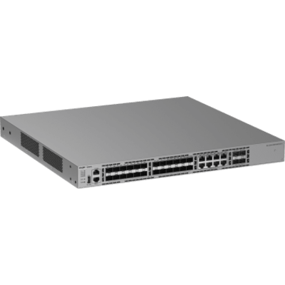 RG-CS65-24SFP/8GT4XS-D - Switch Ethernet 10GE / 24 Puertos 1GE SFP + 4 Puertos 1GE/2.5GE/10GE SFP+ / Capacidad 128 Gbps / Reenvío 95.232 Mpps / CPU Quad Core ARMv8 Cortex-A72 / 1 RU / Alimentación Redundante / VSU / Capa 3 / Línea Cybrey
