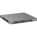 RG-CS65-24SFP/8GT4XS-D - Switch Ethernet 10GE / 24 Puertos 1GE SFP + 4 Puertos 1GE/2.5GE/10GE SFP+ / Capacidad 128 Gbps / Reenvío 95.232 Mpps / CPU Quad Core ARMv8 Cortex-A72 / 1 RU / Alimentación Redundante / VSU / Capa 3 / Línea Cybrey