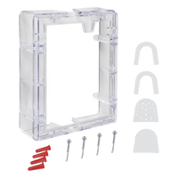 STI-3100 - Espaciador de conducto con marco / Transparente / Añade 2 pulgadas (50.8 mm) de profundidad / Conductos rígidos 1/2' o 3/4' / Uso interior