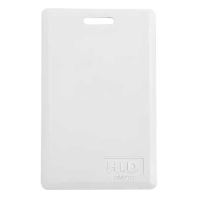 PROXCARD - Tarjeta de Proximidad / PVC Clamshell / 5.4 x 8.6 x 0.19 mm / Formato H10301 / Programable por Sitio
