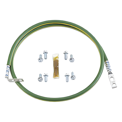 RGEJ1024PHY - Jumper de Aterrizaje / 10 AWG (6 mm²) / 61 cm (2 ft) / Terminal 45° y Recta / 30A / Cobre Desnudo