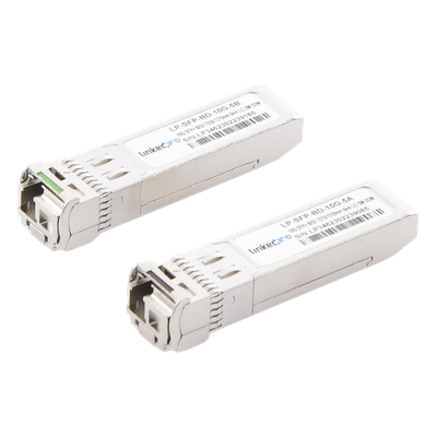 LP-SFP-BD-10G-5 - Transceptor Óptico SFP+ Bidireccional / 10 Gbps / Monomodo 1270 & 1330 nm / Alcance 5 km (3.1 mi) / Conector LC/UPC Simplex / DDM / Hot-Pluggable