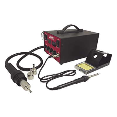 SYS-ESOL866 - Estación de Soldadura / 660W / Temperatura 100-450 °C / Pistola de Calor 600W / Cautín 60W / 120V / 60 Hz