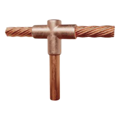 TGM-CPV-5/8R-4/0 - Molde para soldadura exotérmica / Tipo T / Tope varilla 5/8 in. (15.9 mm) / Cable 4/0 AWG / Ángulo recto / Carga 115