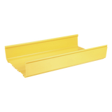 FR12X4YL6 - Canaleta para Fibra Óptica / PVC Rígido UL 94V-0 / 12x4 in / 1.8 m (5.9 ft) / Capacidad 773 Cables / QuikLock / Amarillo