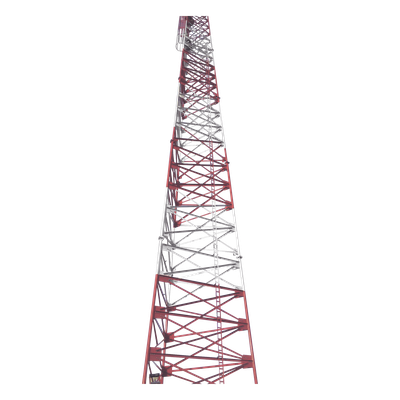 STAT-45M-A3H - Torre Autosoportada Tubular / Uso Pesado / 45 m (147.6 ft) / Galvanizado en Inmersión / Viento 200 km/h (124.3 mph) / Base 4.5 m (14.8 ft)