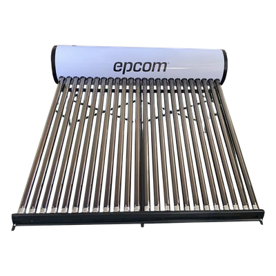 STELPWH240 - Calentador Solar de Baja Presión / 240 L / 24 Tubos de Vacío / Resistente a Granizo 25 mm / Termotanque Inoxidable Grado Alimenticio / Altura Mínima 1.2 m (3.9 ft)