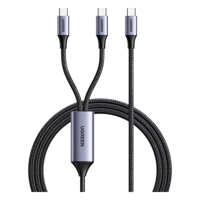 35087 - Ugreen 35087 cable USB USB 3.2 Gen 1 (3.1 Gen 1) 1,5 m USB C 2 x USB C Negro, Gris