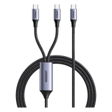 35087 - Ugreen 35087 cable USB USB 3.2 Gen 1 (3.1 Gen 1) 1,5 m USB C 2 x USB C Negro, Gris