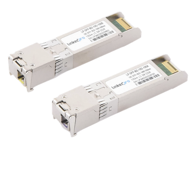 LP-SFP-BD-10G-100 - Transceptor Óptico SFP+ Bidireccional / 10 Gbps / Monomodo / Alcance 100 km (328 ft) / LC/UPC Simplex / DDM / 2 Piezas