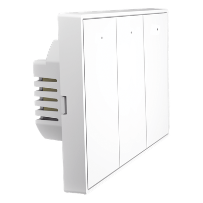 SMSW1023Z - Interruptor táctil inalámbrico / ZigBee 3.0 / 3 zonas independientes / 100-250V / 0.2W standby