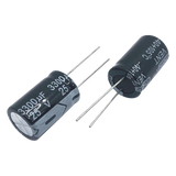 3300MF25V - Capacitor Electrolítico de Aluminio, Radial de 3300 µFd, 25 Vcc, 105 °C, 18 x 25 mm.
