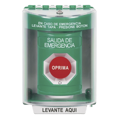 SS2171EX-ES - Botón Multipropósito / Salida de Emergencia / Girar para Reset / 2 Relevadores NO/NC / Interior-Exterior / Policarbonato