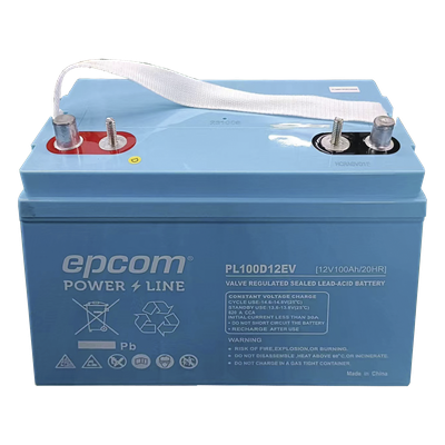 PL100D12EV - Batería de Ciclo Profundo / 12 VCC / 100 Ah / 620 A CCA / AGM-VRLA / Terminal F22 / 170 min Reserva