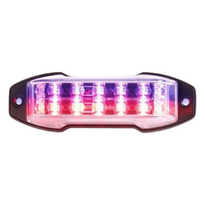 XLTA25A - Luz perimetral de advertencia / 18 LED ámbar / 24 patrones programables / SAE J595 Clase I / California Title 13 / Ultra delgada