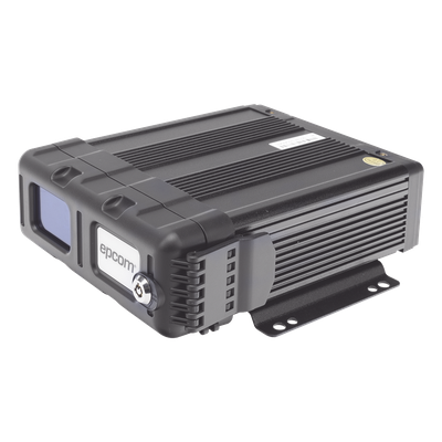XMR401NAHD/SW - DVR Móvil / Multiplataforma / 4 Canales AHD 2 Megapixel / Almacenamiento en Memoria SD / H.265 / Chip IA Embebido / Soporta 4G / GPS