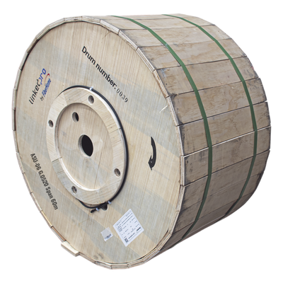 MINI-ADSS-08C-S60/4KM - Carrete de 4 km de Fibra Óptica Aérea Mini ADSS (ASU) G.652D, Monomodo de 8 Hilos, Exterior, Span 60, Loose Tube, Preformado Compatible: LP-RP0406