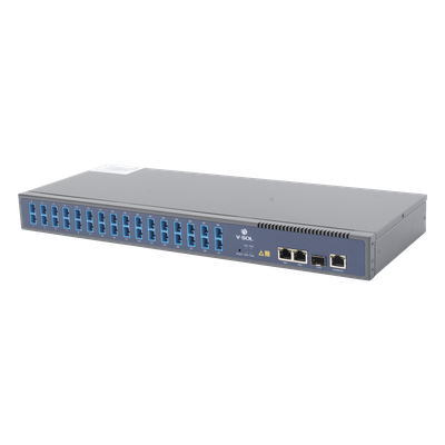 V1600GS-O32 - OLT GPON / 1 Puerto PON con Splitter 1:32 / 3 Uplink (2 GE + 1 SFP/SFP+) / Hasta 128 ONUs / 20 km / 1.73 ft Rack