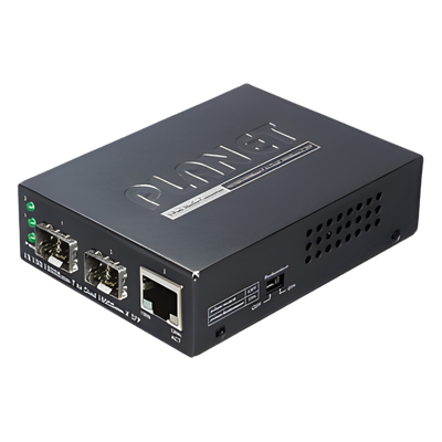 GT-1205A - PLANET GT-1205A convertidor de medio 1000 Mbit/s Negro