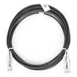 LP-UT6-300-BK-28 - Cable de Parcheo Slim UTP Cat6 / 3 m (9.84 ft) / 28 AWG / 1 Gbps / RJ45 / Negro