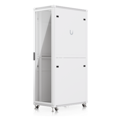 UACC-RACK-42U-1000-G - Gabinete Rack de Piso / 42U / 600 x 1000 mm (23.6 x 39.4') / Carga 800 kg (1763.7 lb) / Ventiladores con Sensor Térmico / Puerta Vidrio Templado / Ruedas Bloqueables