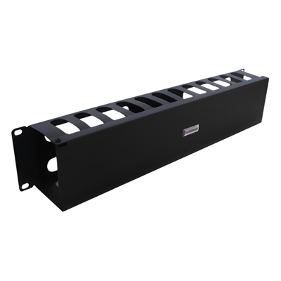TH-ORG-2UR - Organizador de Cables Horizontal / 19" / 2UR / Acero Calibre 18 / Tapa PVC / 2.52' (30.24 in) de Profundidad