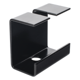 CH-GSTB-EP - Grapa de Suspensión para Escalera Tubular / 1.5" de Peralte / 12" de Ancho / Acero al Carbón / Recubrimiento Epóxico Negro