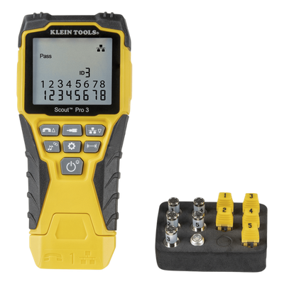 VDV-501-851 - Probador de Cables / Voz RJ11/12 / Datos RJ45 / Video Coaxial F / Longitud hasta 610 m (2000 ft) / LCD Retroiluminada / Detección de Fallas