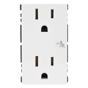 SM-2TC-B - Módulo Dúplex de Contactos Eléctricos / 10A / 127V / Sistema de Seguridad Antiobjetos / Compatible con Cajas para Pavimento / Embornamiento a Tornillo
