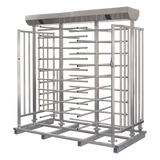 XT-200-L - Torniquete Doble de Cuerpo Completo / Acero Inoxidable 304 / 25 Personas/min / 110 VAC / Apertura Automática en Emergencias