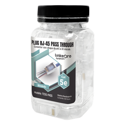 TC5S-PASS - LinkedPRO TC5S-PASS conector RJ-45 Transparente