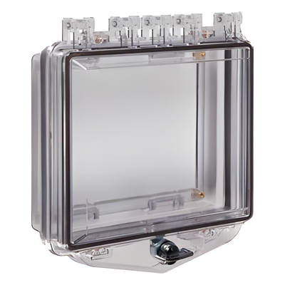 STI-7511C - Caja Protectora de Policarbonato / Montaje de Pared / 133x198x74 mm / 5.2x7.8x2.9 in / Cubierta UV Resistente