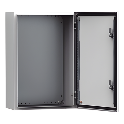 MAS0606040R5 - Gabinete Industrial de Uso Exterior / IP66 NEMA 4/12/13 / IK10 / Acero 1.5 mm / 600 x 600 x 400 mm (23.6 x 23.6 x 15.7 in) / Platina de Montaje Incluida