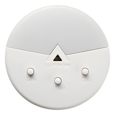 LRF2DCRBWH - Sensor de Luz Natural Inalámbrico / Rango 0-1600 lx / Alcance 18 m (59.1 ft) en Línea de Vista / Montaje en Techo / Batería 10 Años
