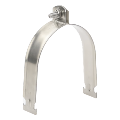 STRUT-STRAP4 - Abrazadera Strut Clamp / Acero Inoxidable 304 / 4" (101.6 mm) / Tubo 114 mm / Ancho 32 mm / Tornillo M8 Incluido