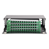 LP-ODF-8048 - Distribuidor de Fibra Óptica / 19" (48.26 cm) / 3U / 48 Fibras / Bandejas Deslizables / 4 Entradas / Cable hasta 16 mm