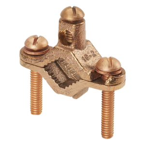 GPC2-1D-C - Abrazadera de Tierra Física / Bronce Anticorrosión / Conductor 2 AWG / Entierro Directo / Tubo 12.7 mm a 25.4 mm (0.5 a 1 in)