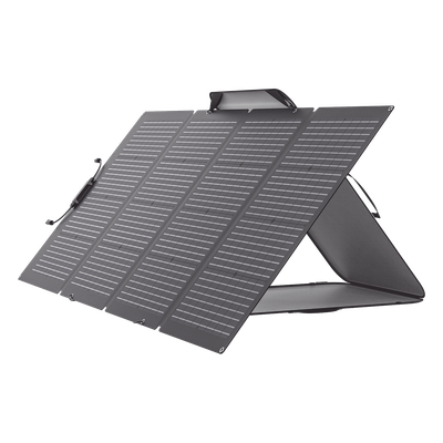 EFFLEX220BF - Módulo Solar Bifacial, Portátil y Flexible de 220W Recomendado para Estaciones Portátiles EFD330, EFD350 ó EFD500 / Ajuste de Ángulo / Carga Eficiente / Incluye Cable XT60 a MC4