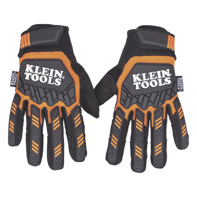 60600 - Guantes de Trabajo de Alta Resistencia / Talla Grande / Tejido Táctil en Dedos / Palma de Gamuza / Acolchado D3O / Spandex en Dorso / Lavables a Máquina