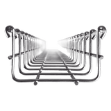 MG-50-431EZ - Charola Tipo Malla / 66 mm Peralte / 100 mm Ancho / 3 m (9.84 ft) / Electro Zinc / 105 Cables Cat6