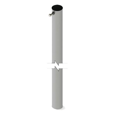 SLM-S4G - Sección de Mástil Telescópico / 3 m (9.8 ft) de Altura / Diámetro 1-3/4" (44.45 mm) / Acero Galvanizado Calibre 20 / Uso Exterior