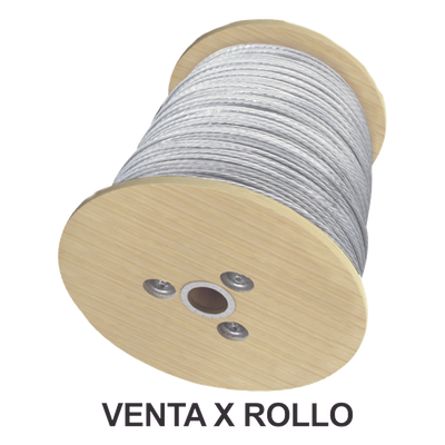 S-RET-635CAM/1500 - Cable de Retenida de Alta Resistencia / 1/4" / 7 Hilos Trenzados / Carga a Ruptura 2154 kg (4750 lb) / Carrete 1500 m (4921.3 ft) / Galvanizado Clase A