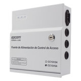 AC-PS-T12-05 - Fuente de Alimentación Regulada / 11-15 Vcc / 5 A / Respaldo con Batería Externa / Temporizador 0-45 s / Entrada Universal 96-264 Vca