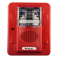 HEC3-24WR - Sirena Estrobo / 24 Vcd / Multi-Candela 15-110 cd / Montaje en Pared / 100 dB / 3 Tonos Seleccionables