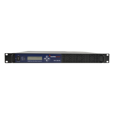 PSR-1200-48 - Inversor de Onda Pura / 1200 W Continuos / 2000 W Pico / 48 Vcc Entrada / 100-120 Vca Salida / Montaje Rack 19" 1U / THD Bajo